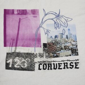 Converse Graphic SS White Tee City Flower - Size Medium